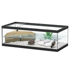 Aquarium pour tortue aquatique équipé noir L.75 x l.36 x H.25 cm